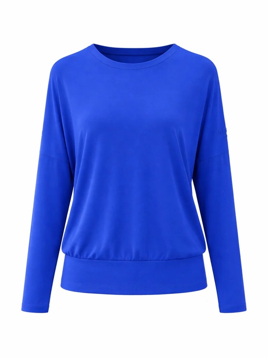 Aleeza Paris Tops - Aleeza Paris Relaxed Fit Top in Cobalt Blue Long Sleeve Size Large NWT